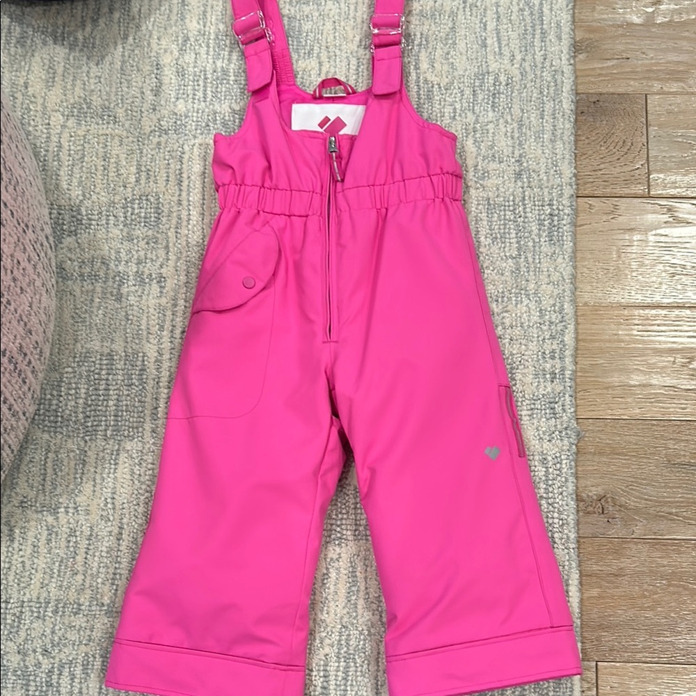 Obermeyer Kids Pink Snow Bib Overalls like new never worn